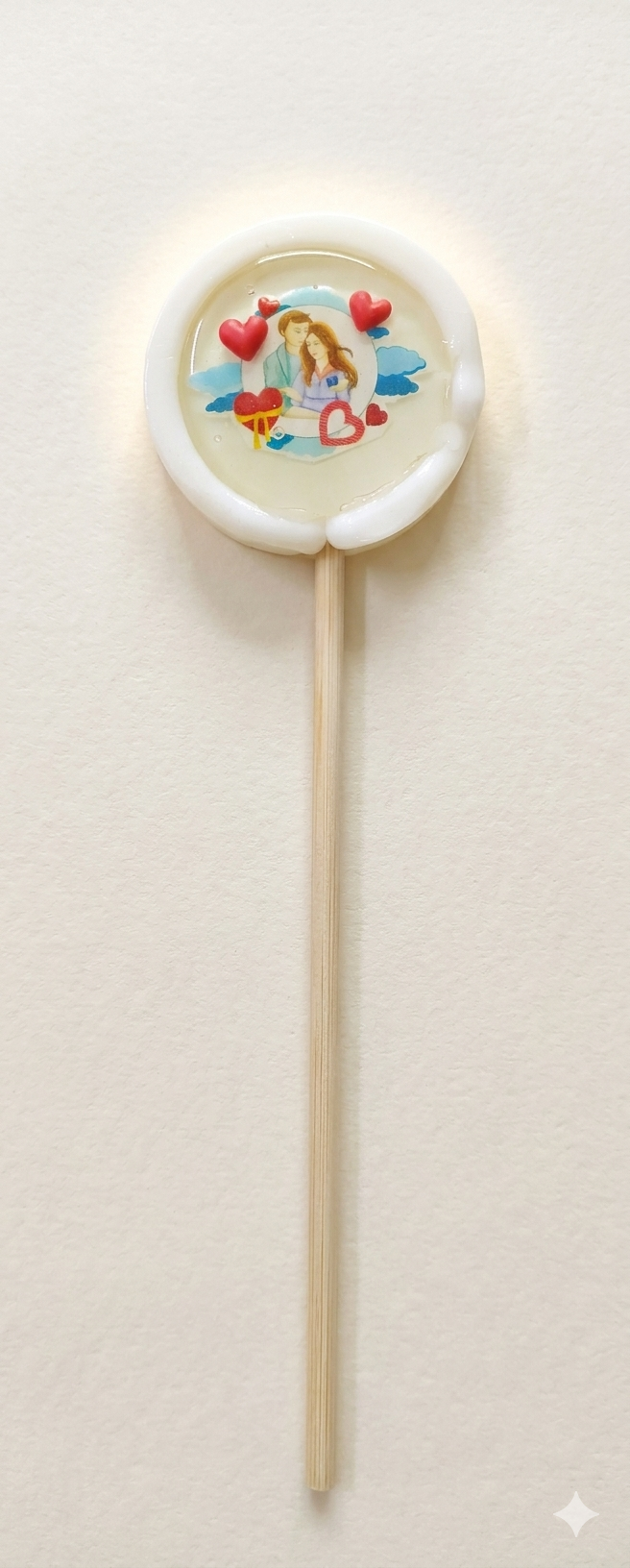 Double Border Photo Lollipop (EDIBLE) - Pack of 6