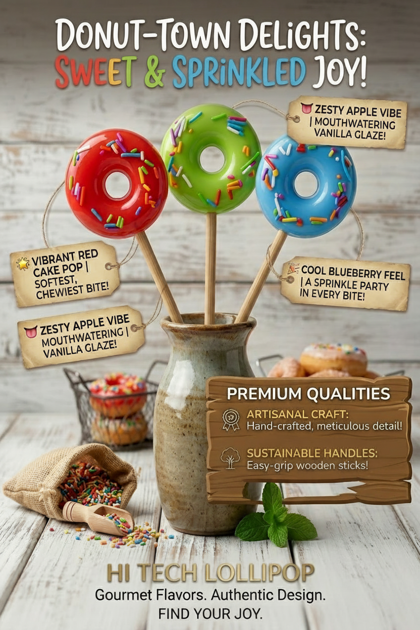 Donut Lollipop - Pack of 6