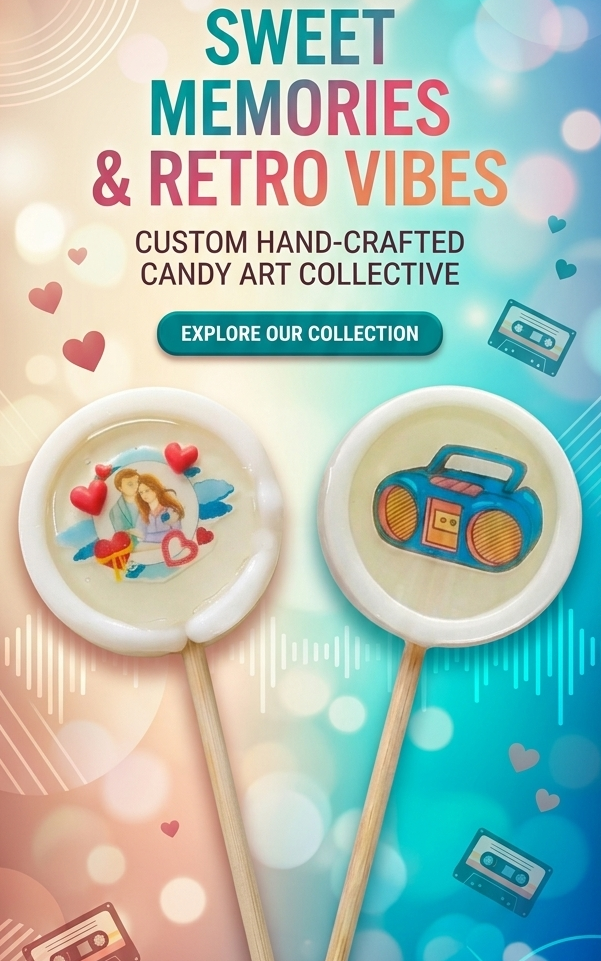 Double Border Photo Lollipop (EDIBLE) - Pack of 6